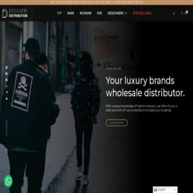 Скриншот главной страницы сайта designersdistribution.com