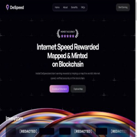 Скриншот главной страницы сайта despeed.net