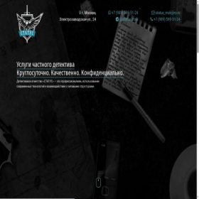Скриншот главной страницы сайта detective-status.ru