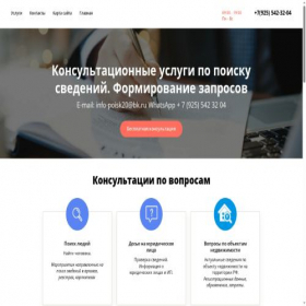 Скриншот главной страницы сайта detective495.ru