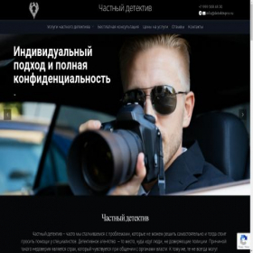 Скриншот главной страницы сайта detektivpro.ru