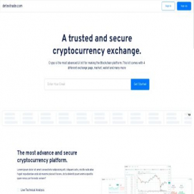 Скриншот главной страницы сайта detextrade.com