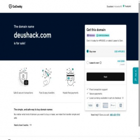 Скриншот главной страницы сайта deushack.com