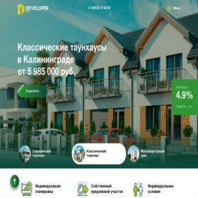 Скриншот главной страницы сайта developer1.ru