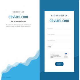 Скриншот главной страницы сайта devlani.com
