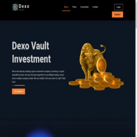 Скриншот главной страницы сайта dexovault.com