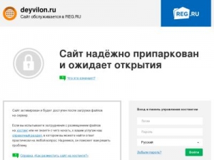 Скриншот главной страницы сайта deyvilon.ru