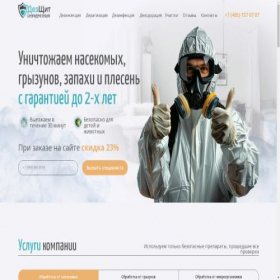 Скриншот главной страницы сайта dez-shield.ru