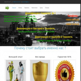 Скриншот главной страницы сайта dezclining.uz