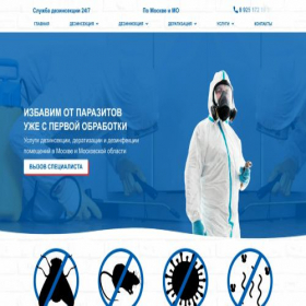 Скриншот главной страницы сайта dezinsektor-msk.ru