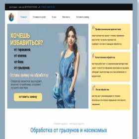 Скриншот главной страницы сайта dezservise.ru
