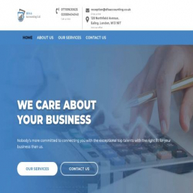 Скриншот главной страницы сайта dfaaccounting.co.uk