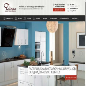 Скриншот главной страницы сайта dform-mebel.ru