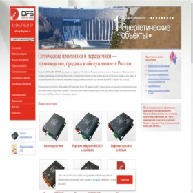 Скриншот главной страницы сайта dfs-group.ru
