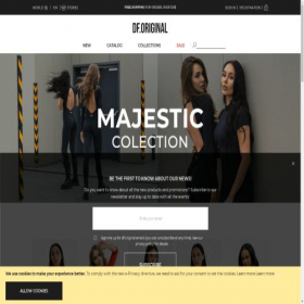 Скриншот главной страницы сайта dfstore.com