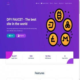 Скриншот главной страницы сайта dfyfaucet.com