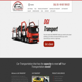 Скриншот главной страницы сайта dgi-transport.com