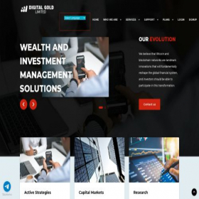 Скриншот главной страницы сайта dginvestltd.com