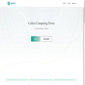 Скриншот главной страницы сайта dgpt.cloud