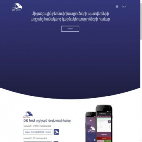 Скриншот главной страницы сайта dgssystems.am