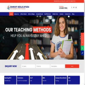 Скриншот главной страницы сайта dhiratieducation.com