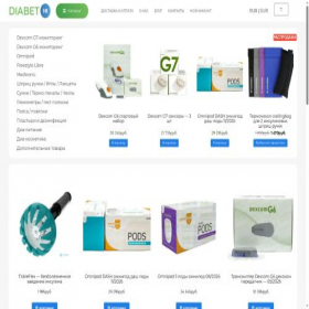 Скриншот главной страницы сайта diabet12.com
