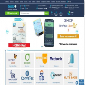 Скриншот главной страницы сайта diabetlife.com.ua