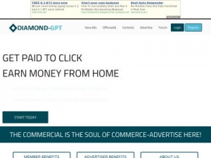 Скриншот главной страницы сайта diamond-gpt.one