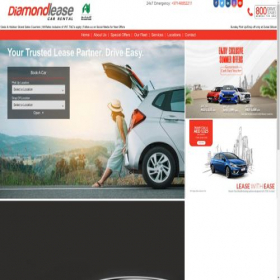 Скриншот главной страницы сайта diamondlease.com