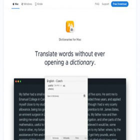 Скриншот главной страницы сайта dictionaries.io
