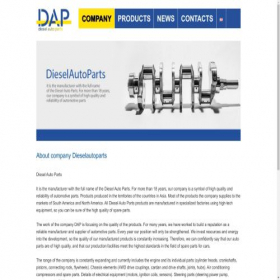 Скриншот главной страницы сайта dieselautoparts.org
