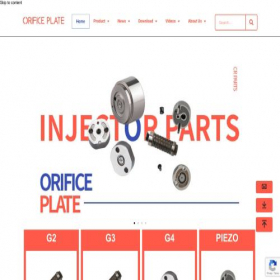 Скриншот главной страницы сайта dieselorificeplate.com