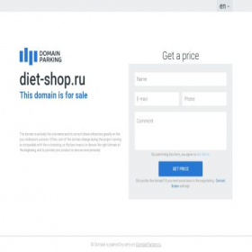 Скриншот главной страницы сайта diet-shop.ru
