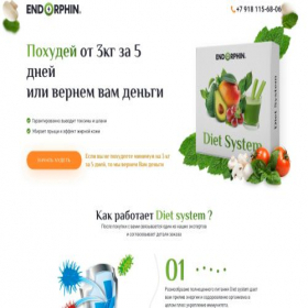 Скриншот главной страницы сайта diet-system.ru