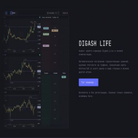 Скриншот главной страницы сайта digash.life