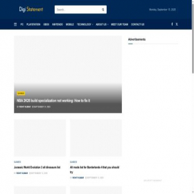 Скриншот главной страницы сайта digistatement.com