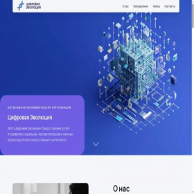 Скриншот главной страницы сайта digital-evo.org