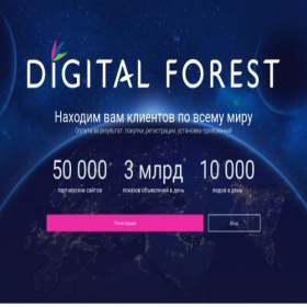 Скриншот главной страницы сайта digital-forest.info