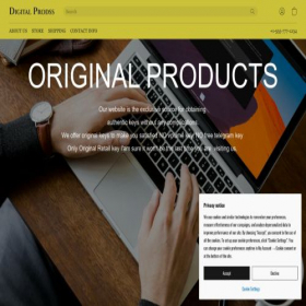 Скриншот главной страницы сайта digital-prodss.company.site