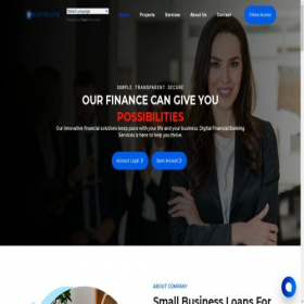 Скриншот главной страницы сайта digitalcfb.com