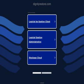Скриншот главной страницы сайта dignityrestore.com