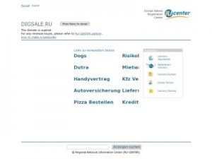 Скриншот главной страницы сайта digsale.ru