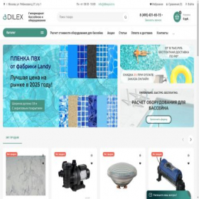 Скриншот главной страницы сайта dilexpool.ru