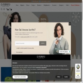 Скриншот главной страницы сайта dimartinobags.com