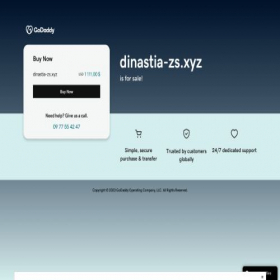 Скриншот главной страницы сайта dinastia-zs.xyz