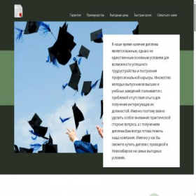 Скриншот главной страницы сайта diplomansru.com