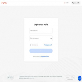 Скриншот главной страницы сайта direct.fxpro.financial
