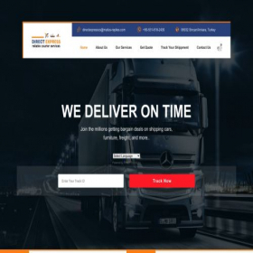 Скриншот главной страницы сайта directexpresscourierss.com