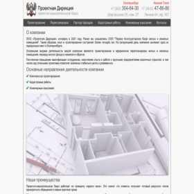 Скриншот главной страницы сайта dirproekt.ru