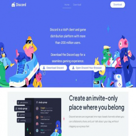 Скриншот главной страницы сайта discord.cab